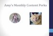 Amy’s Monthly Content Perks · Pinterest is a powerful way to get targeted traffic. Heres how to get use Pinterest to get more traffic… •Think of boards as categories. It can