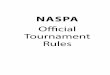 Official Tournament Rules - SCRABBLE Players · Official Tournament Rules Effective: January 4, 2017 Revised: December 1, 2016 Supersedes: September 30, 2014 N A S P A North American