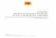 KODAK Motion Picture Products Price Catalog for Canada · 2020-01-03 · KODAK Motion Picture Products Price Catalog for Canada ... All products listed in this price list are sold