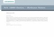 NX 1899 Series Release Notes - Siemens · NX 1899 Series – Release Notes . CONTENTS ... A complete list of NX 1899 Series releases is included below. Release Release Date Automatic