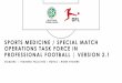 SPORTS MEDICINE / SPECIAL MATCH …...2020/05/12  · SPORTS MEDICINE/ SPECIAL MATCH OPERATIONS TASK FORCE IN PROFESSIONAL FOOTBALL 12 May 2020 / Sports Medicine / Special Match Operations
