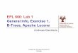 EPL 660: Lab 1 General Info, Exercise 1, B-Trees, Apache Lucene … · 2011-01-31 · Department of Computer Science EPL 660: Lab 1 General Info, Exercise 1, B-Trees, Apache Lucene