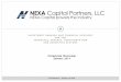 I NVESTMENT BANKING AND FI NANCIAL ADVI SORY FOR TH E …nexacapital.com/Resources/Documents/NEXA... · investors and government agencies. Trusted advisor to top aerospace management