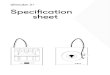 Specification sheet Ultimaker 2+ v1.2 2... · Technology Print head Build volume Filament diameter Layer resolution XYZ accuracy Print head travel speed Build speed Build plate Build