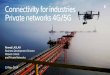 Connectivity for industries Private networks 4G and 5G · 13.11.2019  · Private Networks -designed to meet business and mission critical requirements —High availability and resiliency