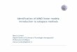 Identification of MIMO linear models: introduction to subspace methods · 2017-11-20 · Identification of MIMO linear models: introduction to subspace methods Marco Lovera Dipartimento