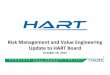 Management and Value Engineering Update HART Boardhartdocs.honolulu.gov/.../20171019-bod-risk-management-update.pdf · Risk Management Activities Monthly Risk Management Updates to