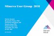 Minerva User Group 2018...Jan 18, 2018  · Demeter data science cluster The Demeter cluster has been run by Hammerbacher Lab and is being transferred to HPC. It is a Hadoop cluster