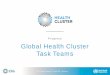 Progress Global Health Cluster Task Teams · CV evidence: Undergraduate or post-graduate degree in a discipline driven by quantitative data (e.g. statistics, software engineering,