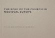 THE ROLE OF THE CHURCH IN MEDIEVAL EUROPEd20uo2axdbh83k.cloudfront.net/20141006/daa70ace4d...VOCABULARY FOR 3.1 INTRODUCTION • Roman Catholic Church- the Christian church headed