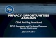 PRIVACY OPPORTUNITIES ABOUND privacy 2017 dl.pdf · TSTCI Accounting and Marketing/Customer Service Conference July 12-14, 2017. PRIVACY –A HUGE ISSUE 2. ... –McAfee® Antivirus