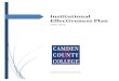 Institutional Effectiveness Plan - Camden County College · Camden County College’s Institutional Effectiveness Plan has historically been anchored to the Strategic Plan and measures