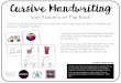Cursive Handwriting - 45minut lowercase cursive handwriting wall posters for letters A-Z. As a quick