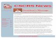 CSCRS News · Cover Page 3 Report from the Specialty Committee Dr. Paul Belliveau Pages 2 & 4 Call For 2012 Research Proposals Page 3 CSF Highlights Page 4 CSCRS News W I N T E R