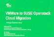 VMWare to SUSE Openstack Cloud Migration › media › presentation › CAS1390...Openstack Foundation First to launch a commercially supported OpenStack distribution Widest hypervisor