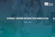 Contact Center Satisfaction Index (CCSI) 2018...Contact Center Satisfaction Index (CCSI) is 70, as measured on a 0-100 scale, up 3% from 68 in 2017. This study involved a panel of
