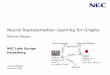 Learning Convolutional Neural Networks for Graphs › assets › pdf › 2018 › ...25 Neural Representation Learning for Graphs Representation Learning for Knowledge Graphs Observation: