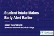 Student Intake Makes Early Alert Earlier · 2019-01-25 · Student Intake Makes Early Alert Earlier KELLY CASPERSON Northeast Wisconsin Technical College. ... student intake survey