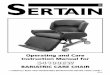 S4100EW Oper Manual for Emailing - careleda.com · The S41 OOEW has the following features:- Electrically operated reclining backrest. Electrically operated seat tilting. Forward
