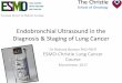 Endobronchial Ultrasound in the Diagnosis & Staging of Lung Cancer€¦ · Diagnosis & Staging of Lung Cancer Dr Richard Booton PhD FRCP ESMO-Christie Lung Cancer Course Manchester