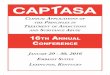 th AnnuAl ConferenCe - Captasa · 8:15-9:05am Adolescent Brain – Neurophamacology: Normal and Addiction Impact on Behavior – Burns M. Brady, MD, FASAM, FAACP 9:15-10:05am Buprenorphine