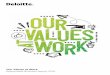 Our Values at Work Responsible Business Report 2018...FY17 Responsible Business Report 2018 Our Values at Work 7 Deloitte’s global goal to aid 50 million futures Plans are well underway