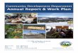 Community Development DepartmentCommunity Development Department Annual … · 2015-06-09 · Community Development DepartmentCommunity Development Department Annual Report & Work