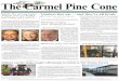 The Carmel Pine Conepineconearchive.com/190111PCfp.pdf · cific Grove, Carmel, Carmel Valley, Pebble Beach, Highway 68 and the Monterey Peninsula deserve representation on the Fort