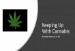 Keeping Up With Cannabis - speakerhub.com · both alcohol and cannabis explored the relations among a variety of alcohol and cannabis co-use patterns. The findings indicate that using