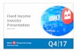Fixed Income Investor Presentation - BMO 2017... · Investor Presentation Q4 2017 3 BMO Financial Group 8th largest bank in North America 1 with an attractive and diversified business