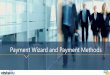 Payment Wizard and Payment Methods - VistaVu Solutions · Payment Wizard –General Parameters Select general parameters for the payment run. You can add a new payment run name. The