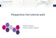Perspectives from external audit - FinPro...Perspectives from external audit. Internal perspective 2 Auditor-General CEO Deputy Auditor-General COO ... External perspective 6 05 Measuring