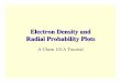 Electron Density and Radial Probability Plots · How does the electron density vary within a hydrogen atom? The ground state of the hydrogen atom is the 1s orbital, so let’s look
