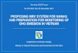 preparation for monitoring of GHG emission and …...AND PREPARATION FOR MONITORING OF GHG EMISSION IN VIETNAM Department of Climate Change Ministry of Natural Resources and Environment
