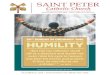 SAINT PETER...2019/10/27  · OCTOBER 27, 2019 | 30TH SUNDAY IN ORDINARY TIME SAINT PETER Catholic Church 1250 South Shore Drive, Forest Lake, MN 55025 Parish Office 651-982-2200 |