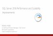 SQL Server 2016 Performance and Scalability Improvements · SQL Server 2016 Runs Faster On Same Hardware • A bold statement that any SQL Server professional can stand behind with