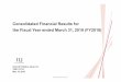 Consolidated Financial Resultsfor the Fiscal Year ended ... · Consolidated Financial Resultsfor the Fiscal Year ended March 31, 2019 (FY2018) ©Internet Initiative Japan Inc. Agenda