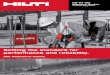 Setting the standard for performance and reliability. › medias › sys_master › documents › ... · Hilti dispenser platform and ICC-ES approved for uncracked concrete, this