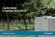 Automated Irrigation Solutions · Automated Irrigation Solutions WaterBit in Action. DESCRIPTION ... WaterBit Pressure Sensor validating irrigation delivery & system health in an