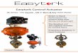 Easytork Control Actuator IC Series Catalogue.pdfActuator to valve Mounting standard per EN ISO5211 (DIN3337 optional) and traditional mounting Drive components Parallel or diagonal