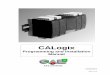 CAL Controls CALogix Programming and Installation Manual …€¦ · Affix 35mm type DIN rail securely to mounting surface, minimum length 140mm. The unit should be mounted vertically