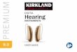 DIGITAL Hearing...Wireless hearing aids KS 9.0 KS 9.0 Demo KS 9.0 Loaner CE mark applied 2019 2019 2019 This user guide is valid for: For more information, please visit the Kirkland