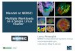 Mendel at NERSC: Multiple Workloads on a Single Linux Cluster · Mendel at NERSC: Multiple Workloads on a Single Linux Cluster. I Located at LBNL, NERSC is the production computing