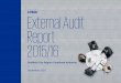 External Audit Report 2015/16€¦ · Our External Audit Plan 2015/16, presented to you in April 2016, set out the four stages of our financial statements audit process. This report