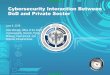 UNCLASSIFIED DoD and Private Sector Cybersecurity Interaction Between · 2019-06-04 · Technology (NIST) Special Publication 800-171 “Protecting Controlled Unclassified Information