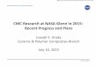 CMC Research at NASA Glenn in 2015: Recent Progress and Plans › archive › nasa › casi.ntrs.nasa.gov › 201500142… · CMC Technology Focus in 2015 CMC Development & Characterization