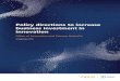 Policy directions to increase business investment in ... · Policy directions to increase business investment in innovation Office of Innovation and Science Australia 18 September
