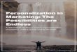 Personalization in Marketing: The Possibilities are Endless · 2019-12-17 · 1 Personalization in Marketing: The Possibilities are Endless. An short book by Peter Szanto. The evolution
