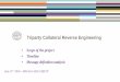 Triparty Collateral Reverse Engineering · Scope of the project Ensure right balance is kept between the need for close reverse engineering and the need for leveraging the benefits