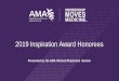 2019 Inspiration Award Honorees | AMA · Presented by the AMA Women Physicians Section 2019 Inspiration Award Honorees